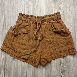 Urban Outfitters UO Striped Linen Shorts